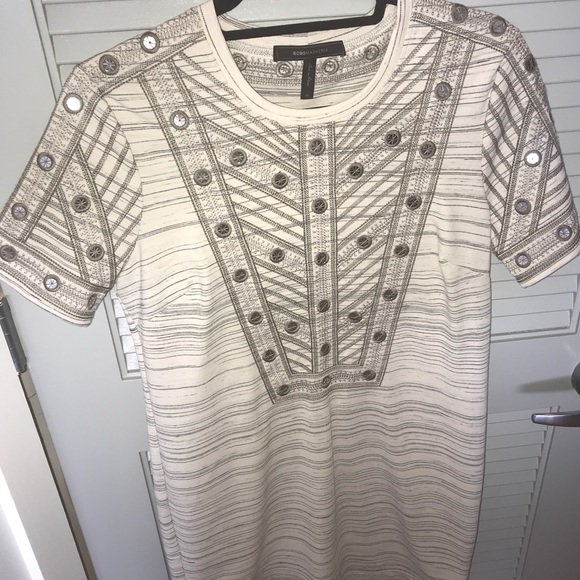 BCBG Ada Embroidered short-sleeve dress - Picture 4 of 4